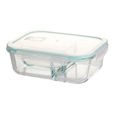 High Borosilicate Glass Food Container Storage - 1040ML 3 Compartment