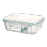 High Borosilicate Glass Food Container Storage - 1040ML 3 Compartment