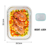 High Borosilicate Glass Food Container Storage - 1520ML