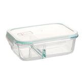 High Borosilicate Glass Food Container Storage - 640ML 2 Compartment