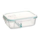 High Borosilicate Glass Food Container Storage - 640ML 2 Compartment
