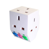 Morries CK8196 3 Way Adapter Wall Plug with Switch