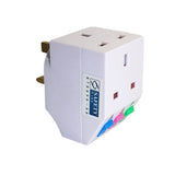 Morries CK8196 3 Way Adapter Wall Plug with Switch
