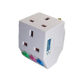 Morries CK8198 3 Way Adapter Wall Plug with Switch