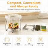 Foldable Stainless Steel Trash Bag Holder