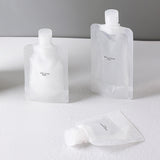 Set of 2 Travel Refillable Pouches for Toiletries - Label Sticker