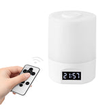 Night Light Table Lamp - Clock with Remote