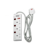 Morries MS-3233 3-Way 3M Extension Cord with Surge Protector