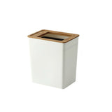 Minimalist Wooden Lid Trash Bin - Small