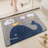 Anti-Slip Bathroom Mat - Whale