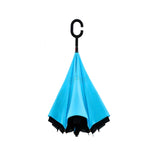 Reverse Umbrella with Inverted C-Handle - Blue