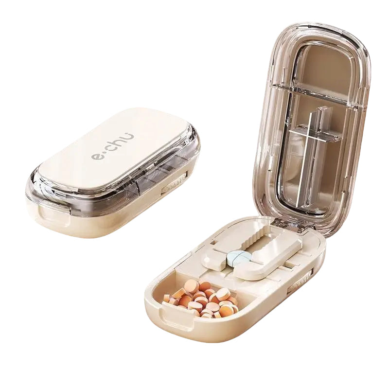 Pill Cutter with Storage Box