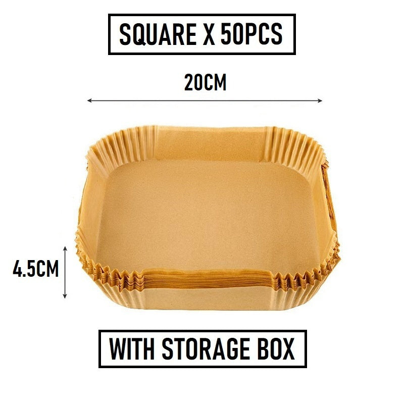 Air Fryer Paper 20cm SQUARE - 50PCS