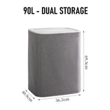 Feidash Dual Storage 90L Laundry Basket