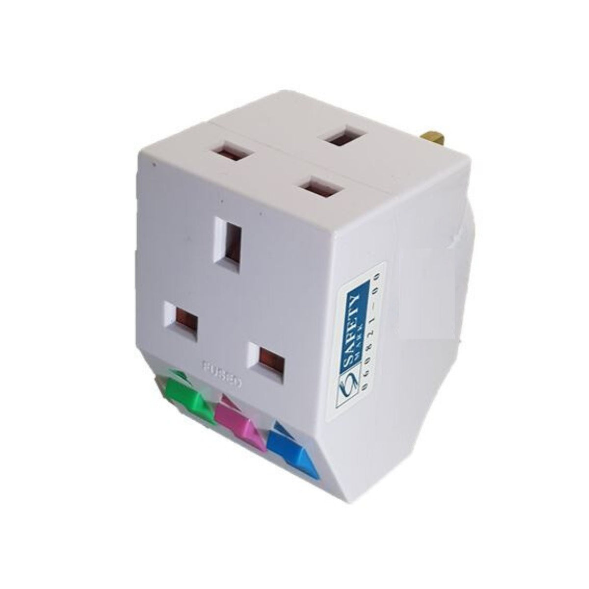 Morries CK8198 3 Way Adapter Wall Plug with Switch