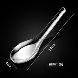 Stainless Steel Thick Cutlery Chinese Spoon