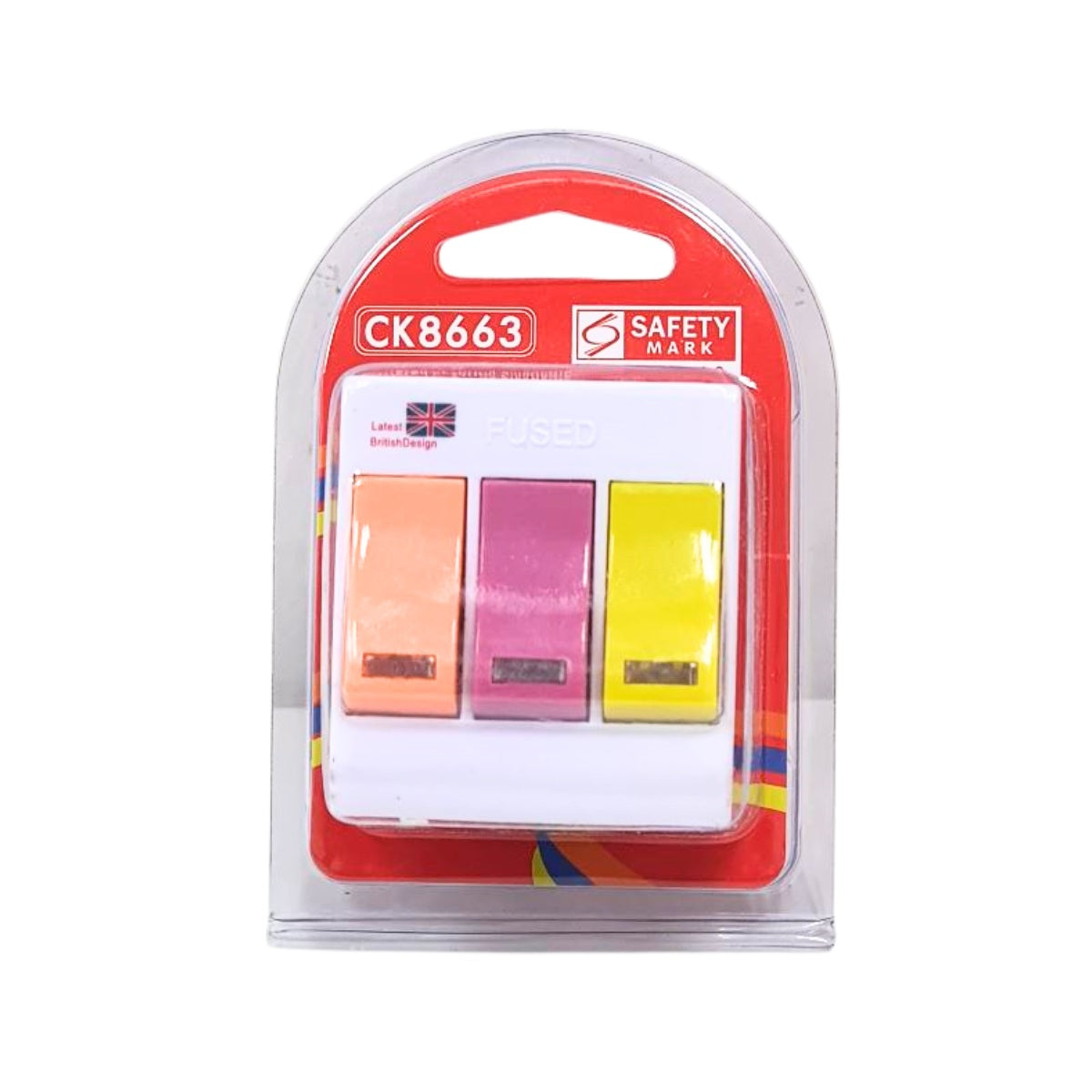 Morries CK8663 3 Way Adapter Wall Plug with Switch