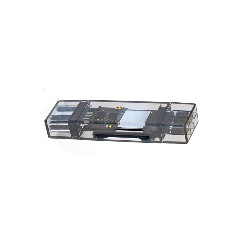 Transparent 2-in-1 USB-C Multi Card Reader | TheMobileHub