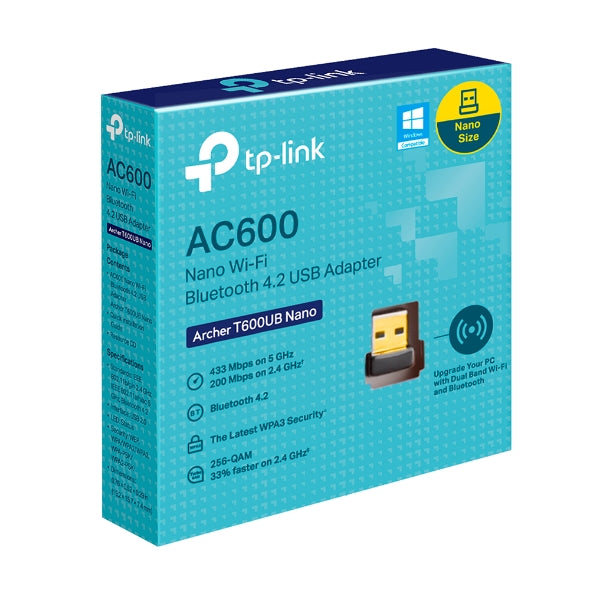TP-Link Archer T600UB Nano AC600 Wi-Fi Bluetooth USB Adapter