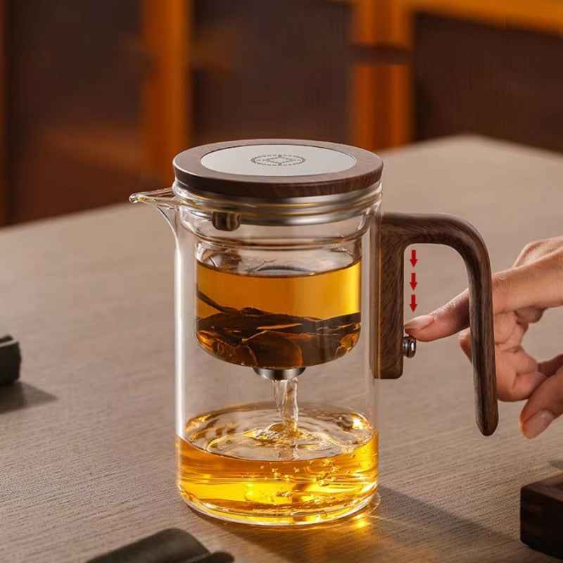 600ML Magnetic Glass Infuser Teapot