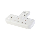 Morries MS303USBCTSA T-Shape 3Way Adapter with 2 USB + 1 USB-C