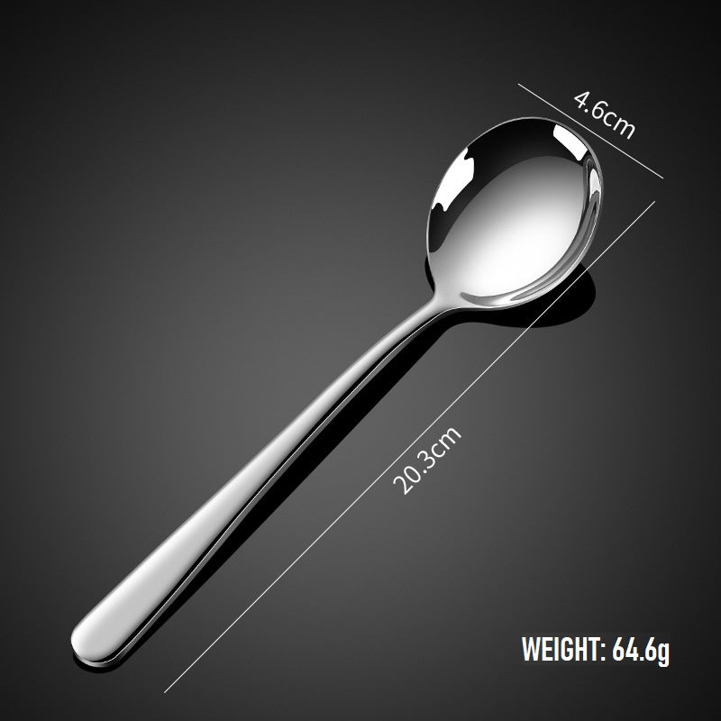 Stainless Steel Thick Cutlery Soup Spoon