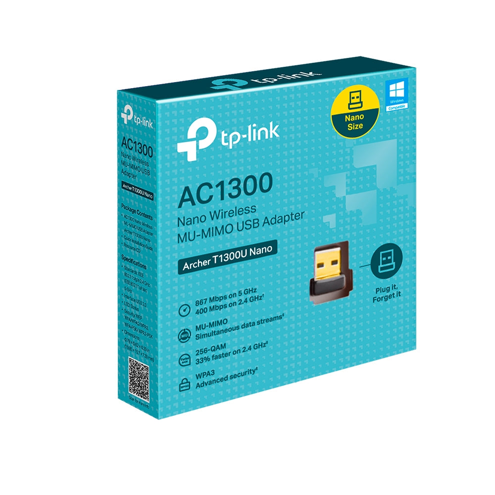 TP-Link Archer T1300U Nano AC1300 Nano Wireless MU-MIMO USB Adapter