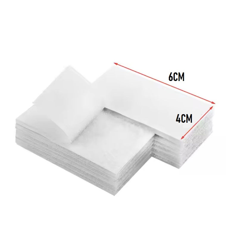 Adhesive Hook and Loop Patch Rectangle 6x4cm - Bundle of 10