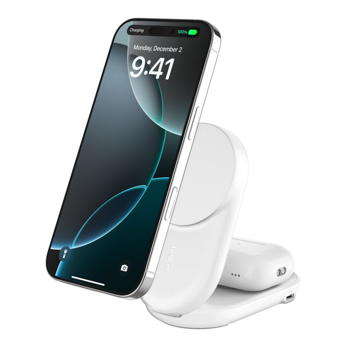 Belkin UltraCharge 2-in-1 Foldable Magnetic Charger with Qi2 25W WIZ039MY